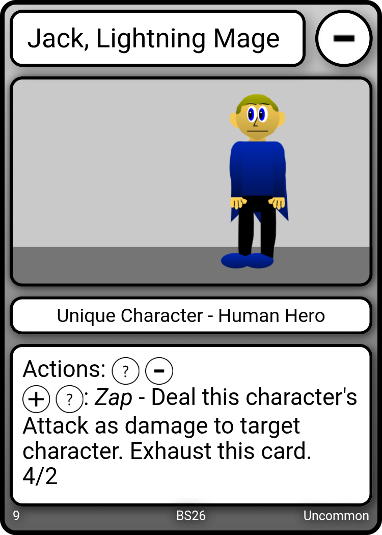 Zach, Rock Fighter card