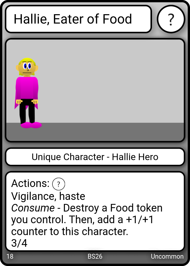 Scarlette's Stand-up Comedy action card